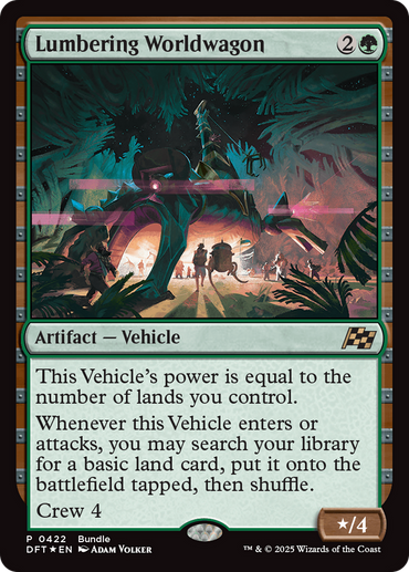 Lumbering Worldwagon (Bundle) [Aetherdrift Promos]