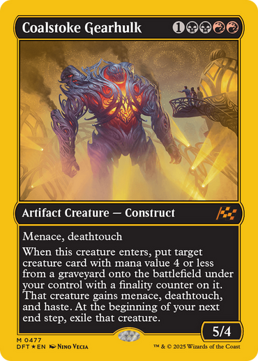 Coalstoke Gearhulk (First-Place Foil) [Aetherdrift]