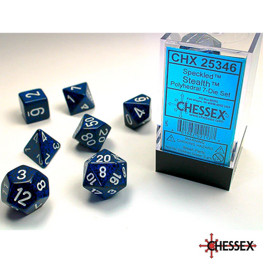 Chessex - 7 - Die Set - Speckled - Stealth [CHX25346]