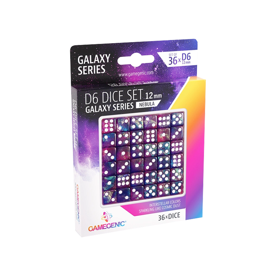 Gamegenic - D6 Dice Set 12 mm (set of 36) - Nebula (Galaxy Series)