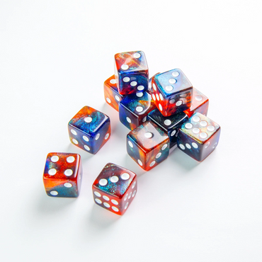 Gamegenic - D6 Dice Set 16 mm (set of 12) - Mars (Galaxy Series)