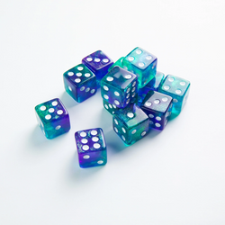 Gamegenic - D6 Dice Set 16 mm (set of 12) - Neptune (Galaxy Series)