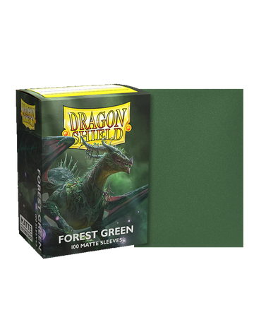 Dragon Shield - Forest Green - 100 Matte - Standard Size