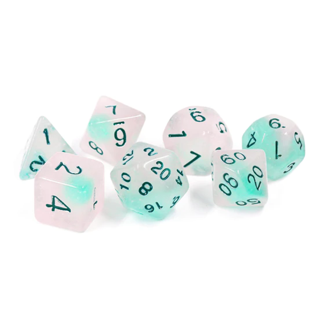 Sirius Dice - Frosted Glowworm Dice Set