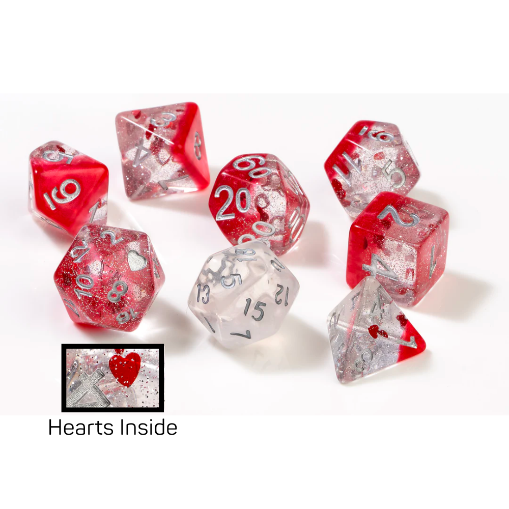 Sirius Dice - Hearts Dice Set