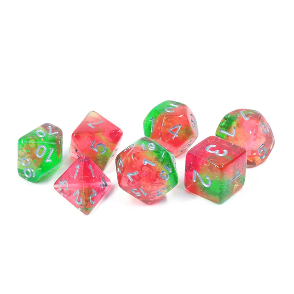 Sirius Dice - Lotus Glowworm Dice Set