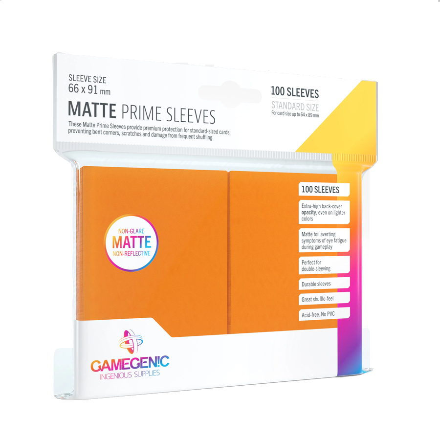 Gamegenic - Matte Prime Sleeves - Orange