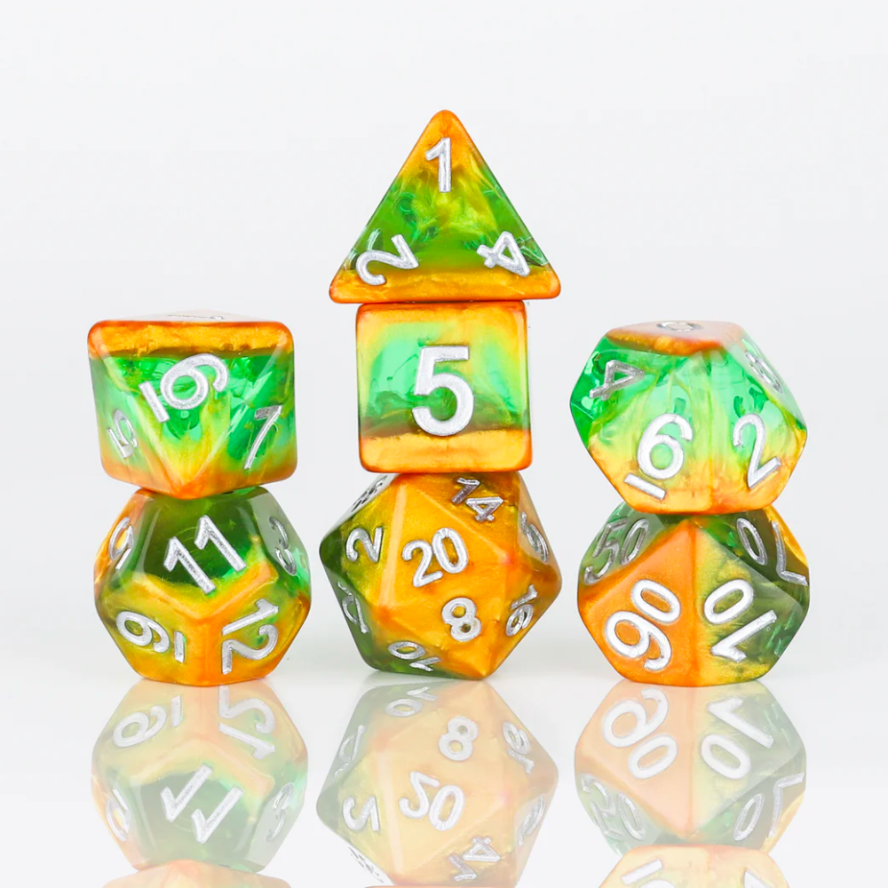 Sirius Dice - Celestial - Rainforest Dice Set