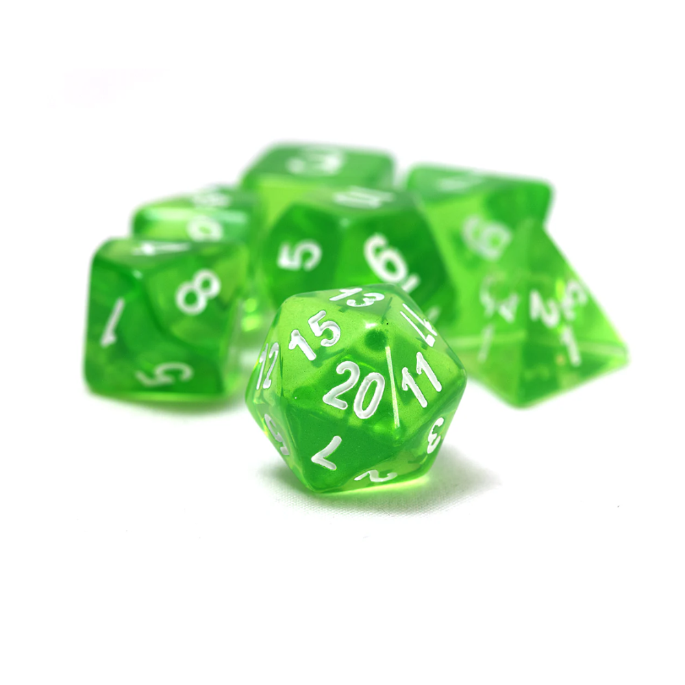 Sirius Dice - Translucent Green Resin