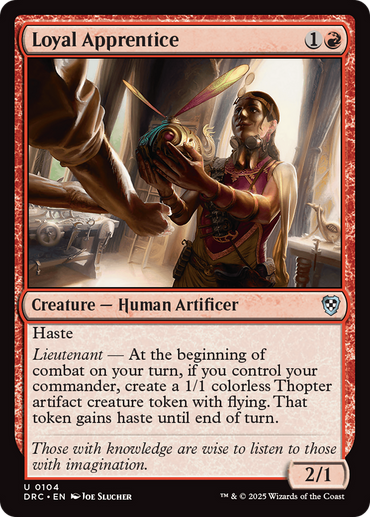 Loyal Apprentice [Aetherdrift Commander]