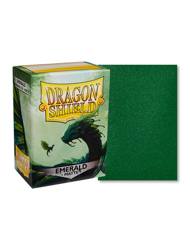 Dragon Shield - Emerald - 100 Matte - Standard Size