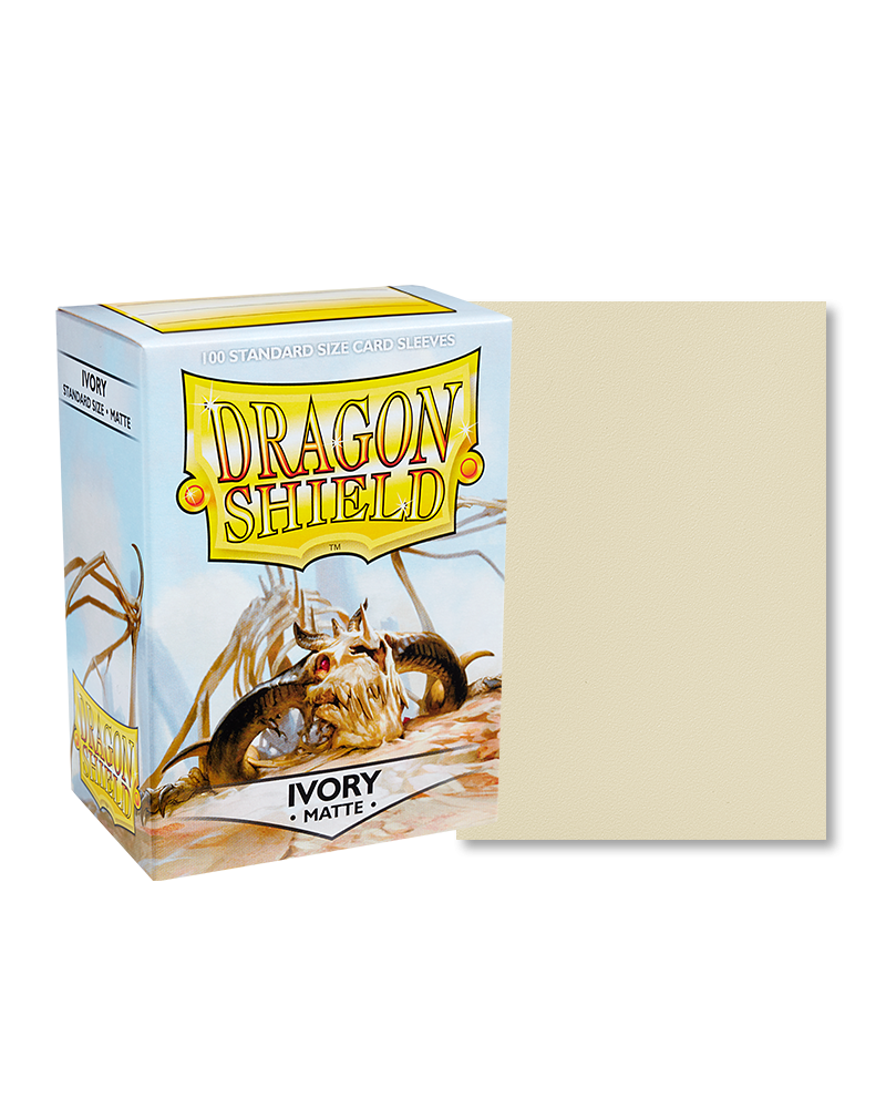 Dragon Shield - Ivory - 100 Matte - Standard Size