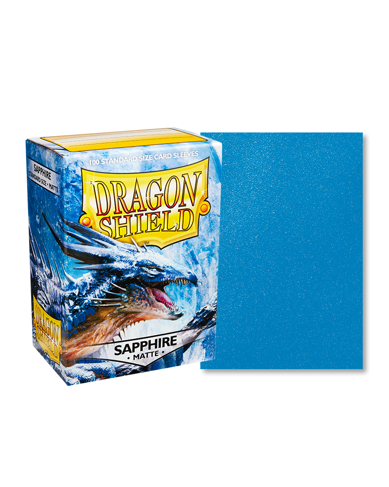 Dragon Shield - Sapphire - 100 Matte - Standard Size