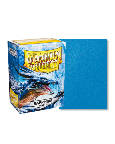 Dragon Shield - Sapphire - 100 Matte - Standard Size