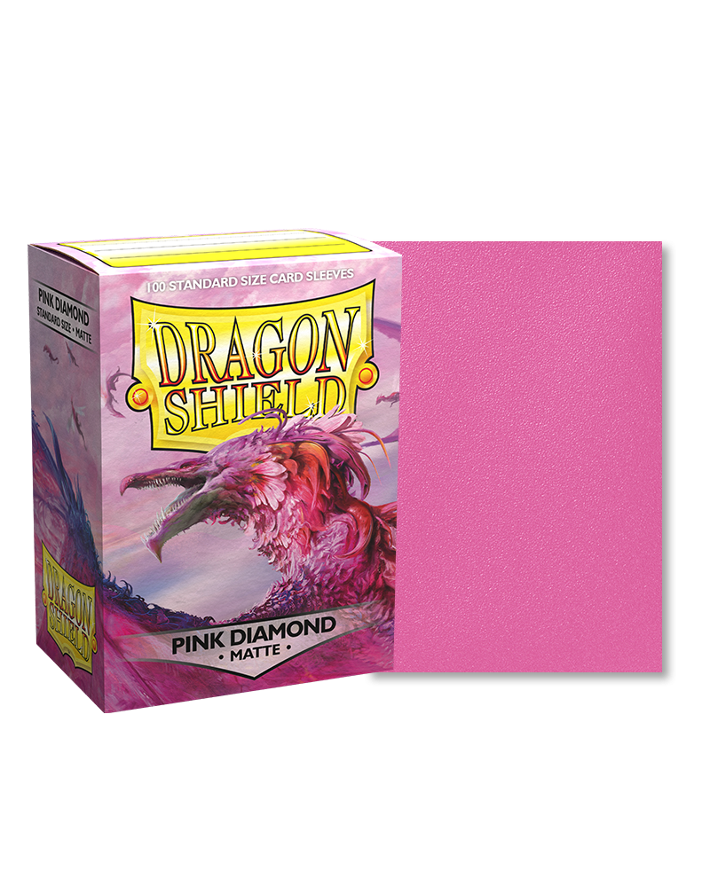 Dragon Shield - Pink Diamond - 100 Matte - Standard Size