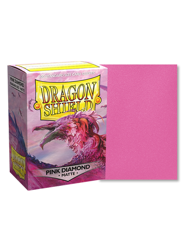 Dragon Shield - Pink Diamond - 100 Matte - Standard Size