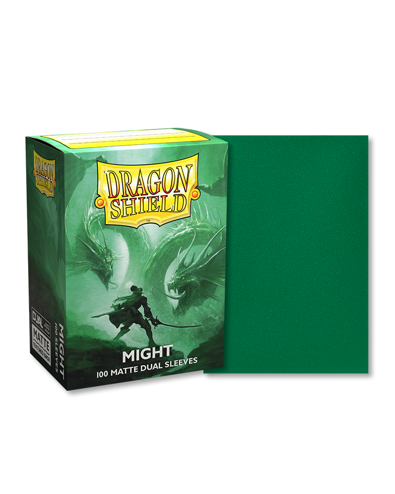 Dragon Shield - Might - 100 Matte Dual Sleeves - Standard Size