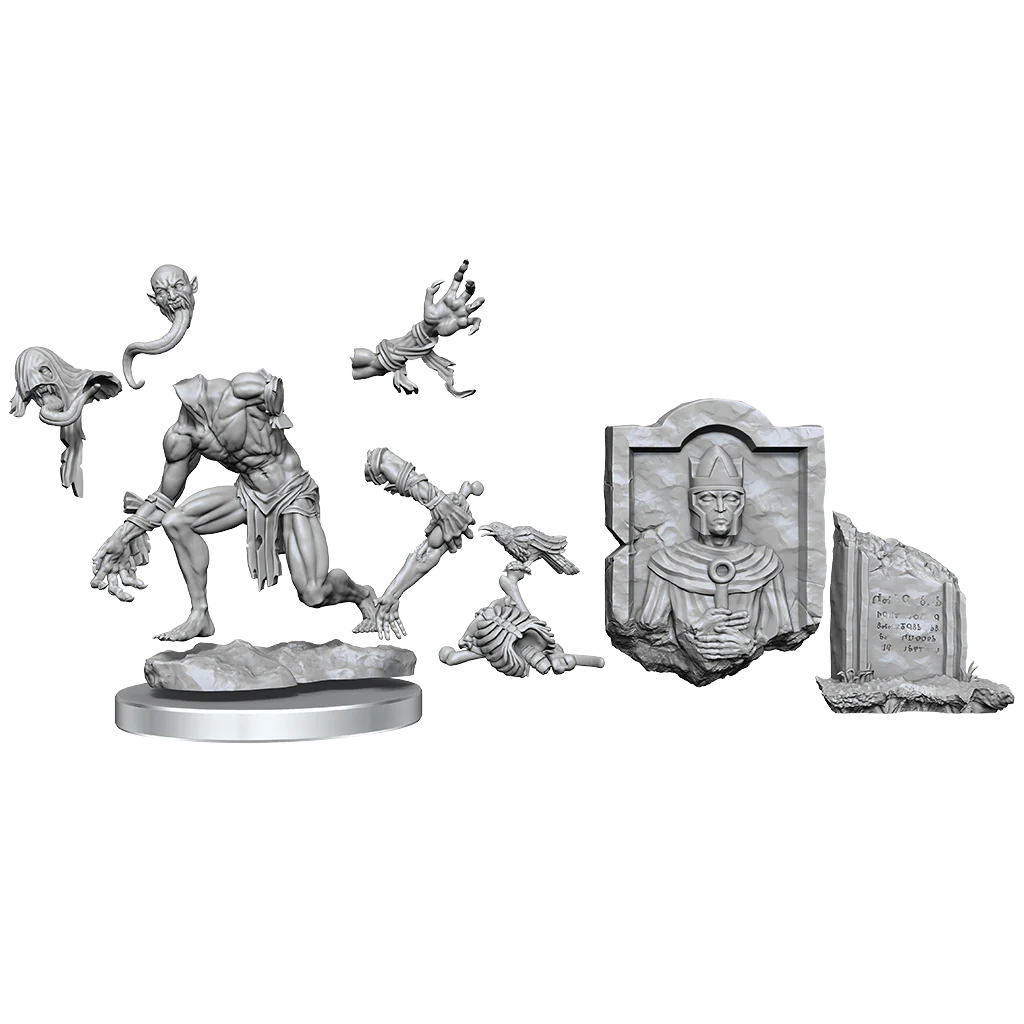 D&D FRAMEWORKS: GHAST & GHOUL - UNPAINTED AND UNASSEMBLED