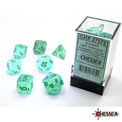 Chessex - 7 - Die Set - Borealis - Light Green/Gold [CHX27575]