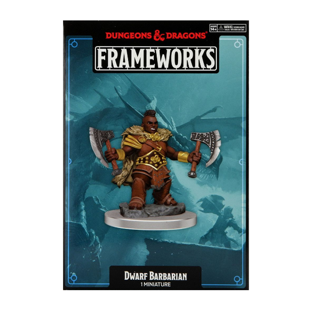 Wizkids - D&D - Frameworks - Male Dwarf Barbarian