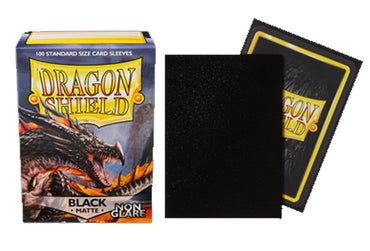 Dragon Shield - Black - 100 Non-Glare Matte - Standard Size