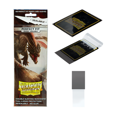 Dragon Shield - Smoke - Sealable Perfect Fit Sleeves - Standard Size