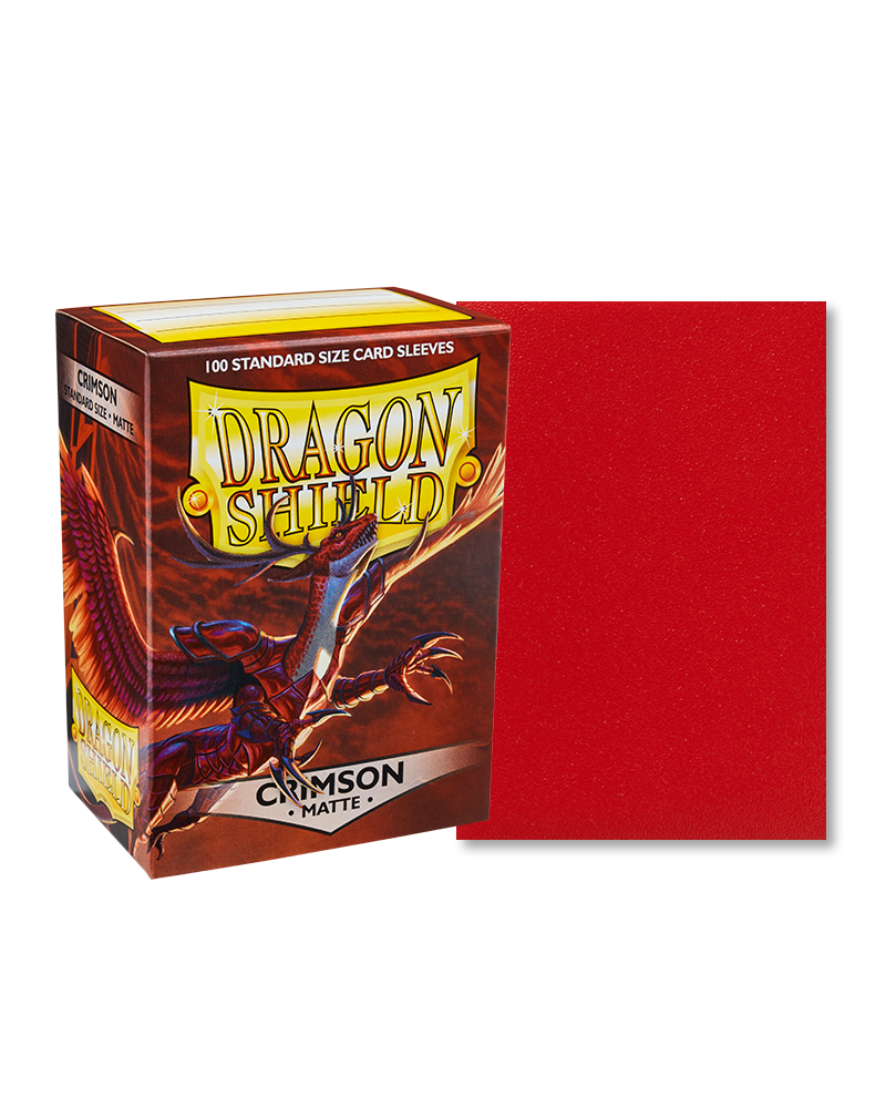 Dragon Shield - Crimson - 100 Matte - Standard Size