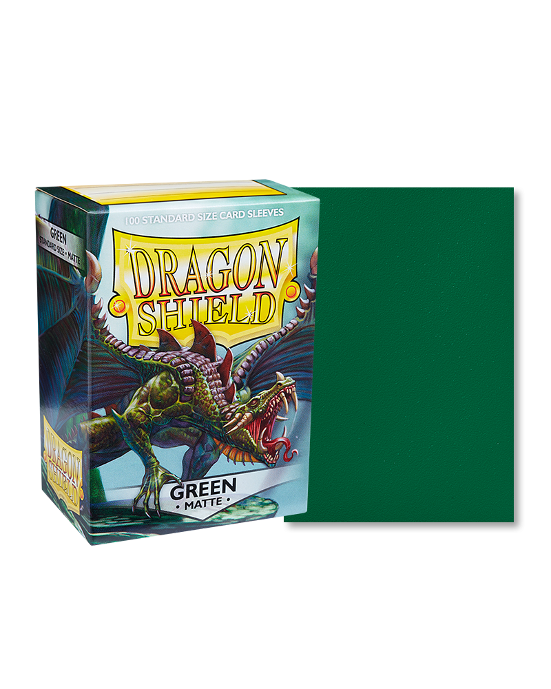 Dragon Shield - Green - 100 Matte - Standard Size