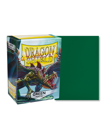 Dragon Shield - Green - 100 Matte - Standard Size