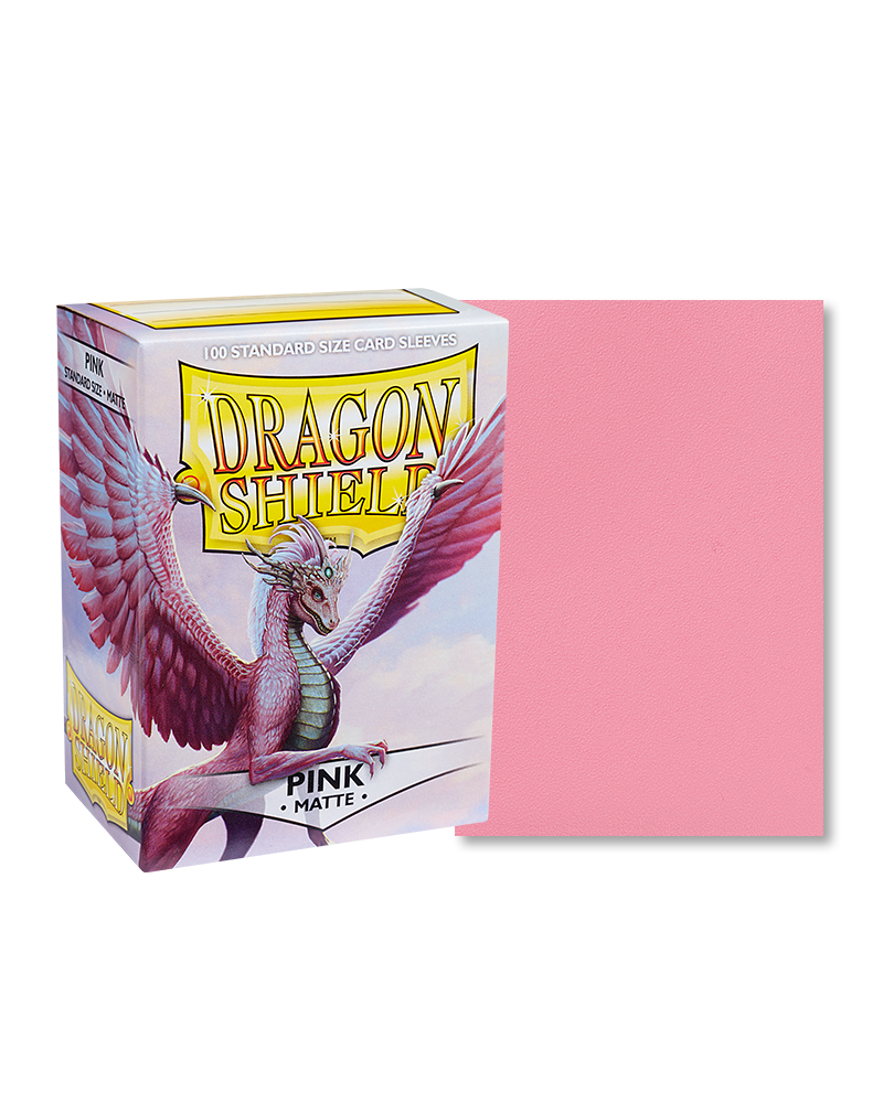 Dragon Shield - Pink - 100 Matte - Standard Size