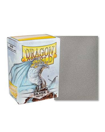 Dragon Shield - Silver - 100 Matte - Standard Size