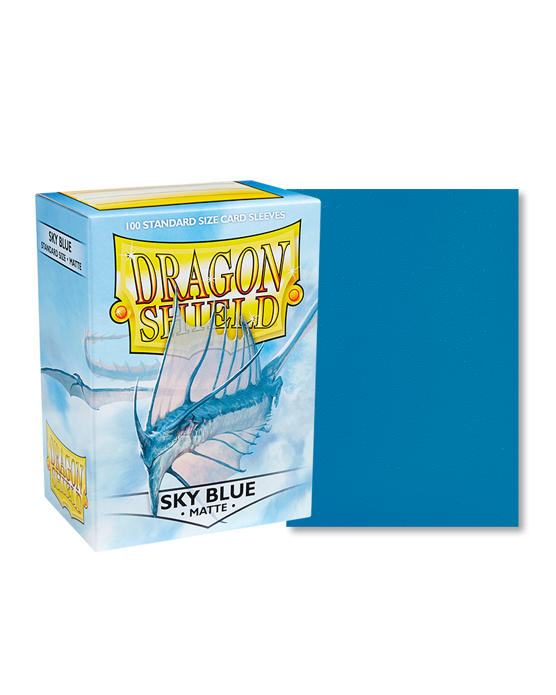 Dragon Shield - Sky Blue - 100 Matte - Standard Size