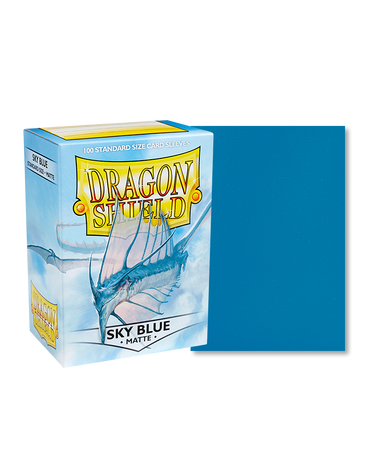 Dragon Shield - Sky Blue - 100 Matte - Standard Size