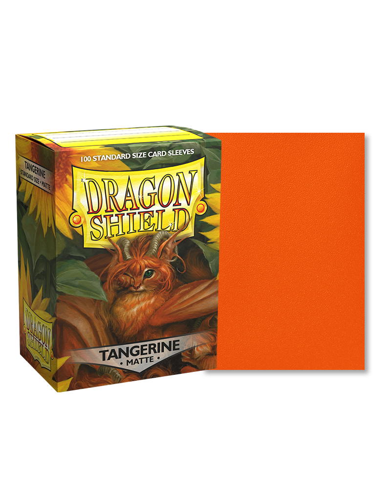 Dragon Shield - Tangerine - 100 Matte - Standard Size