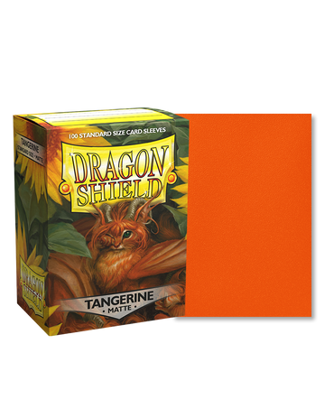 Dragon Shield - Tangerine - 100 Matte - Standard Size