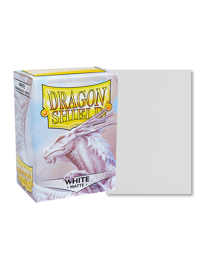 Dragon Shield - White - 100 Matte - Standard Size