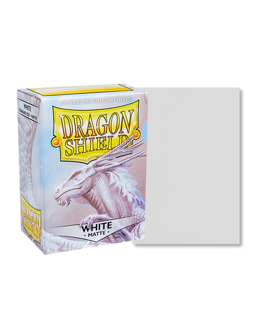 Dragon Shield - White - 100 Matte - Standard Size