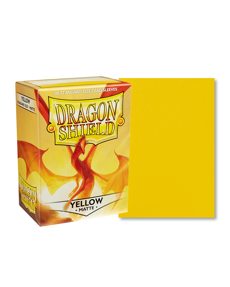 Dragon Shield - Yellow - 100 Matte - Standard Size