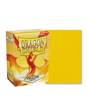 Dragon Shield - Yellow - 100 Matte - Standard Size