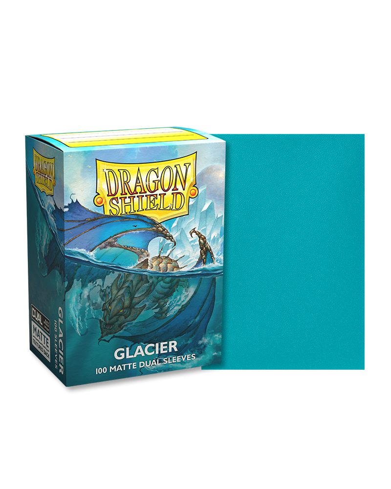 Dragon Shield - Glacier - 100 Matte Dual Sleeves - Standard Size