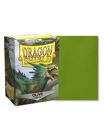 Dragon Shield - Olive - 100 Matte - Standard Size