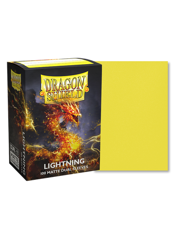 Dragon Shield - Lightning - 100 Matte Dual Sleeves - Standard Size