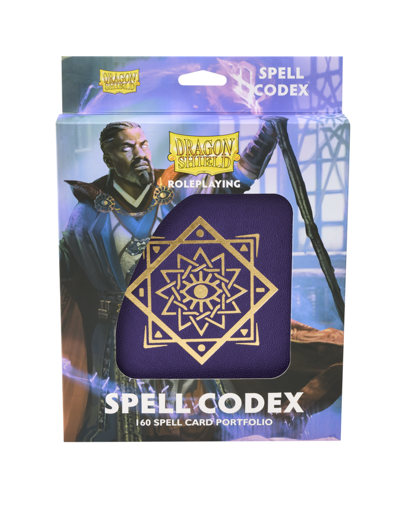 Dragon Shield - Spell Codex - Arcane Purple