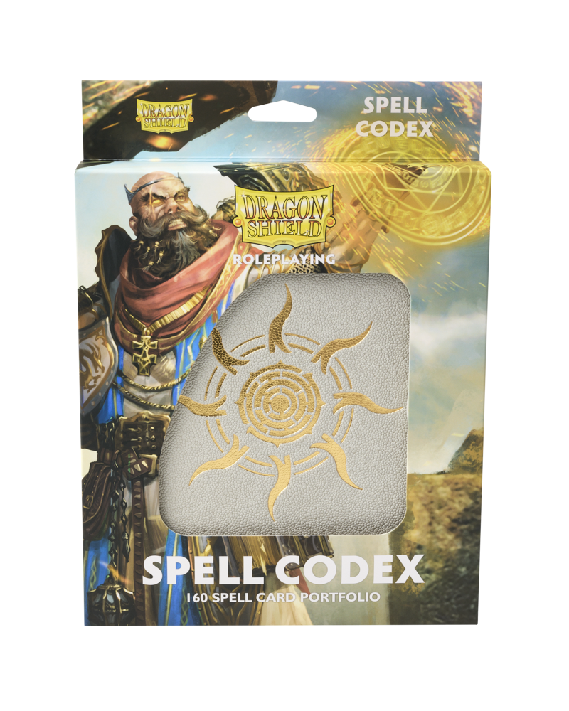 Dragon Shield - Spell Codex - Ashen White